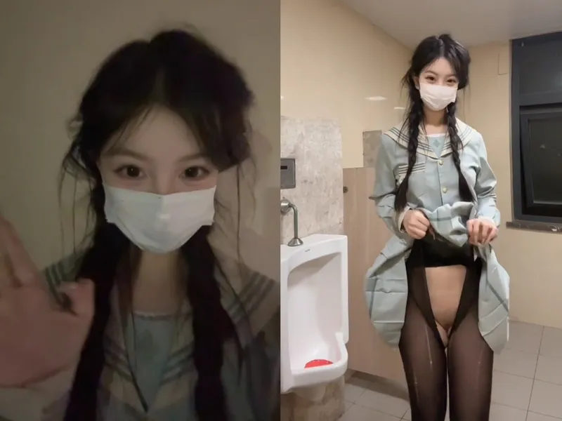 Tình nhân sinh viên cấp 3 live móc lồn trong nhà vệ sinh nam p2